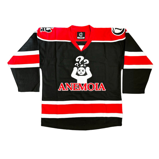 Anemoia - Hockey Jersey - Black with Red