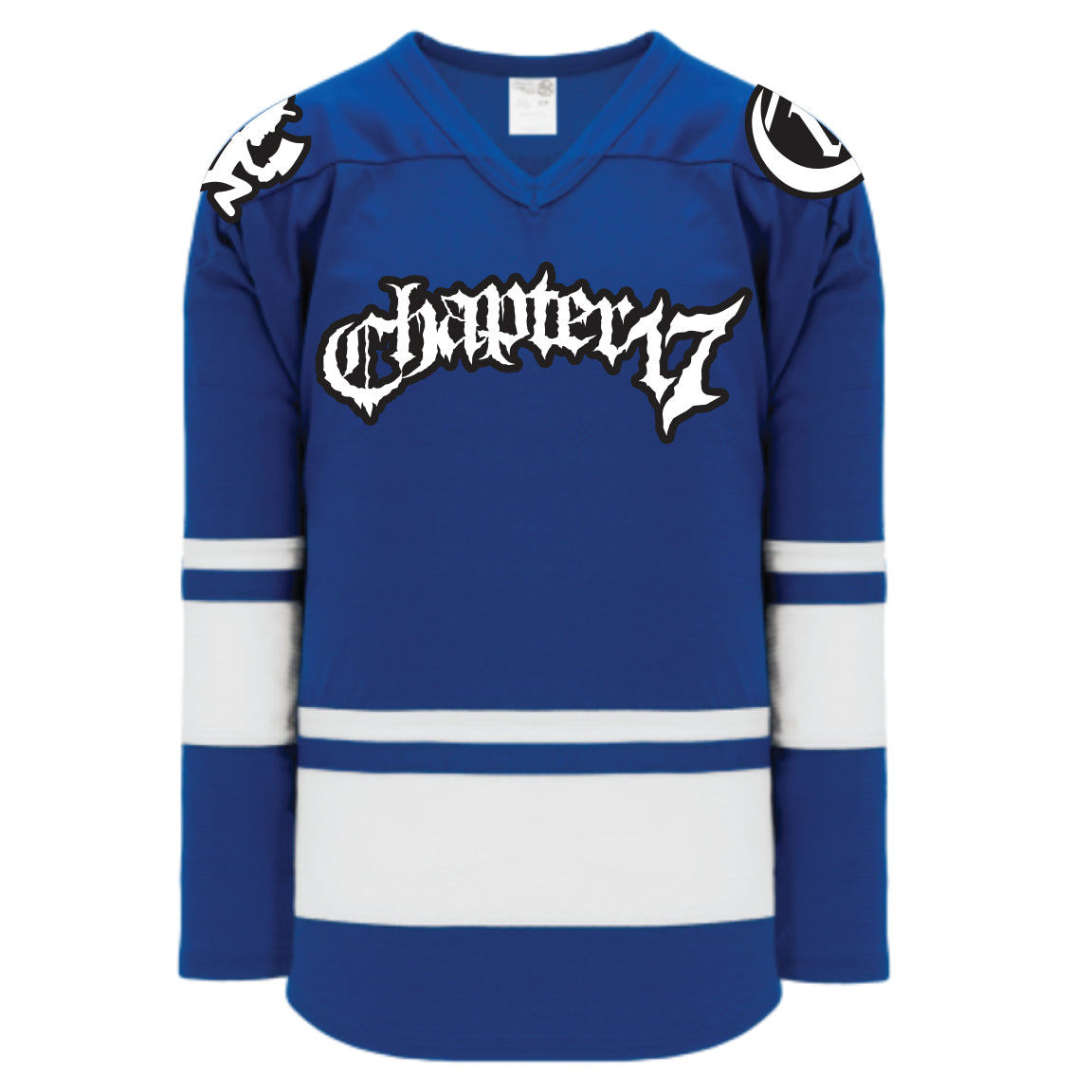 Official Chapter 17 Hockey Jersey - Blue - 2023 Text logo