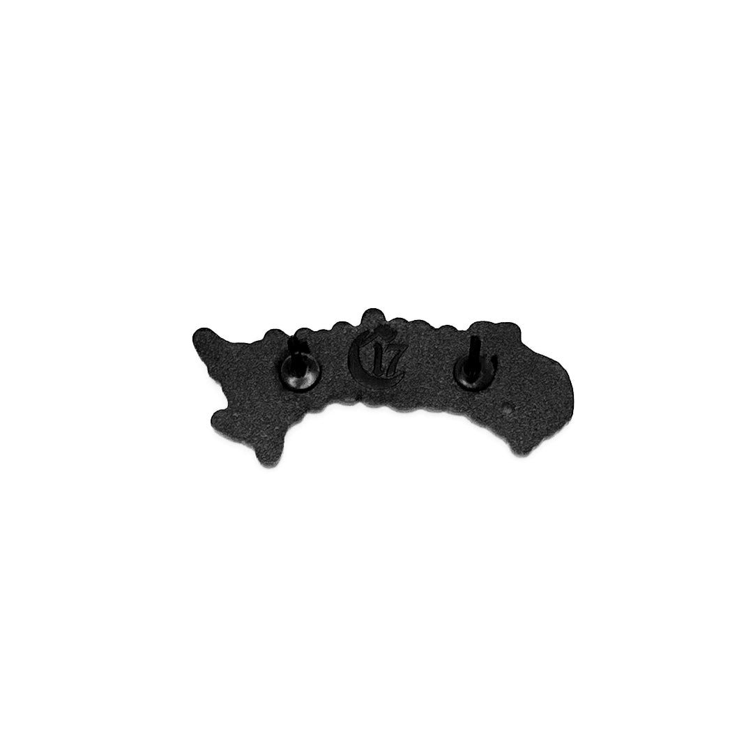 Official C17 - Text Logo - Black and White Pin