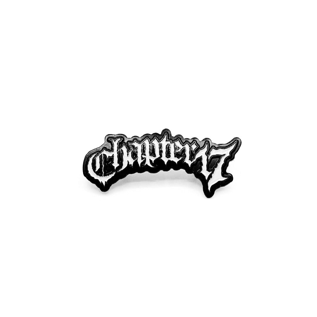 Official C17 - Text Logo - Black and White Pin
