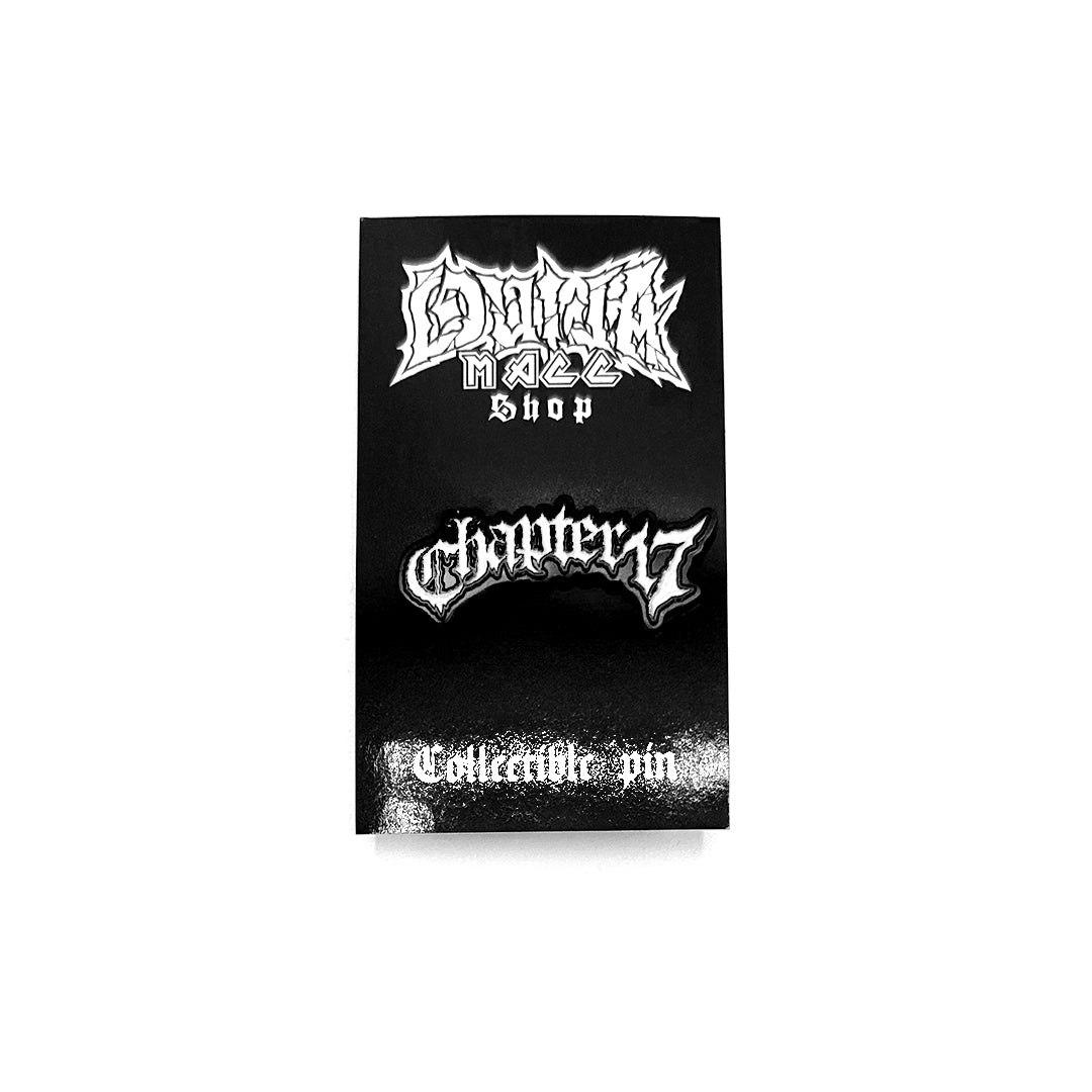 Official C17 - Text Logo - Black and White Pin