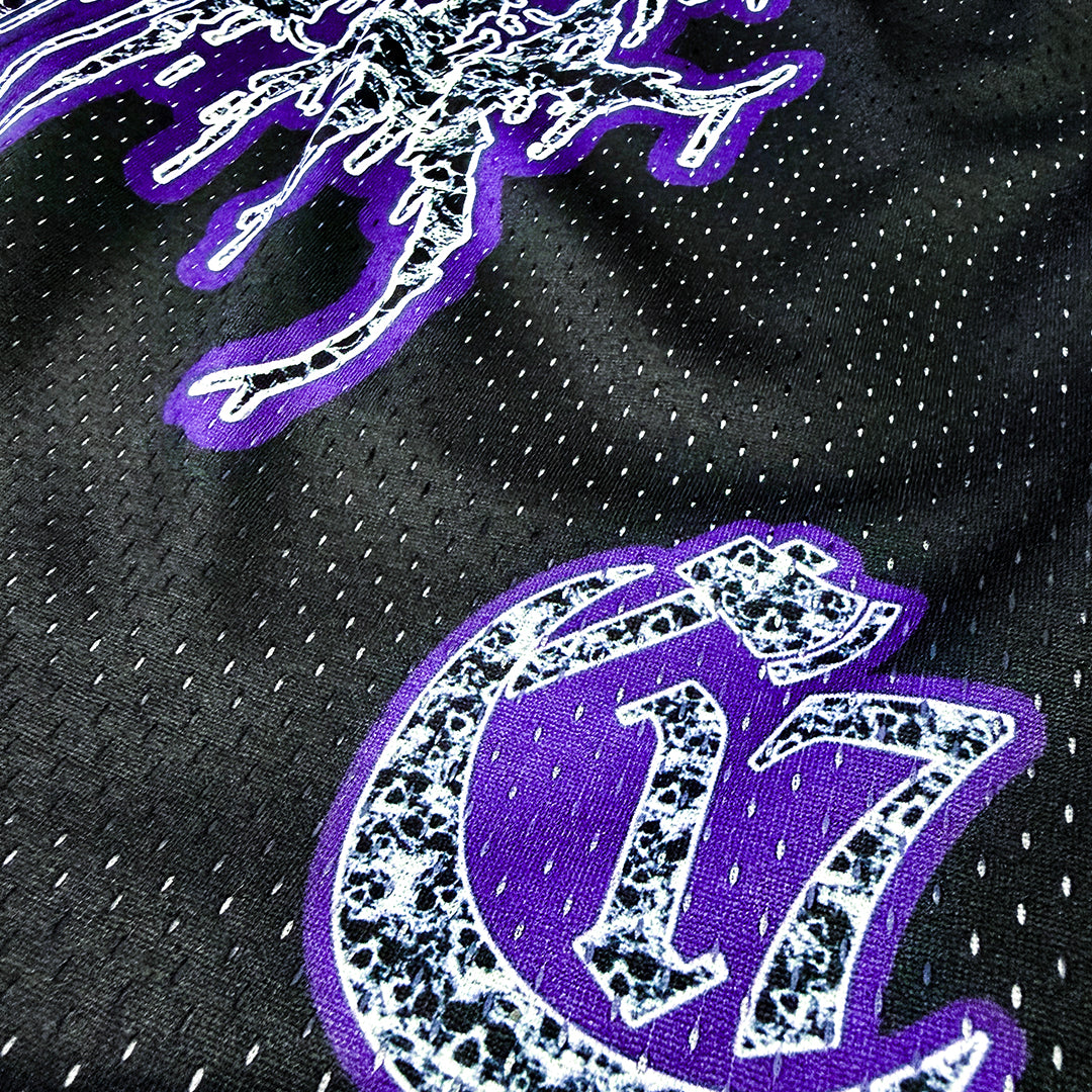 Pyramid of Skulls - Shorts - Purp Skulls