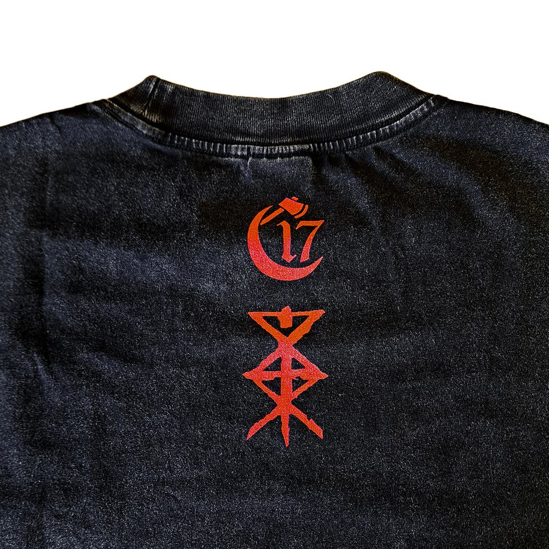 Sacred Select Temple of Ash Distressed Box Tee - Vintage Black