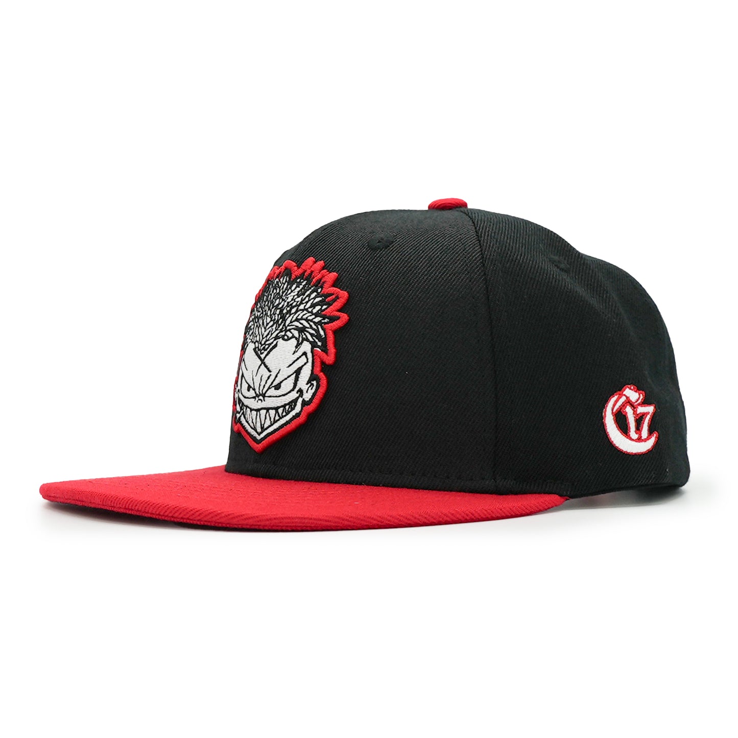 Elements Snapback - Wasteland - Black with Red Bill