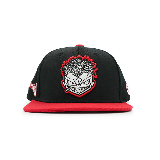 Elements Snapback - Wasteland - Black with Red Bill