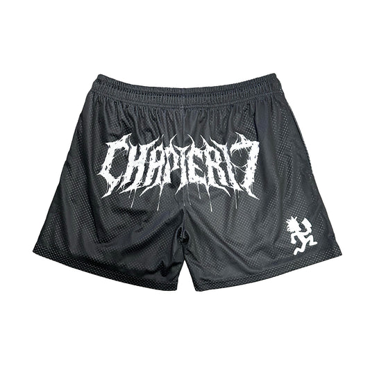 C17 - Metal Text - 6 inch inseam Shorts