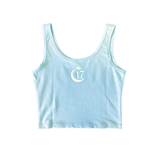 Chlorine album art - Women's tank Blue - Crop Top