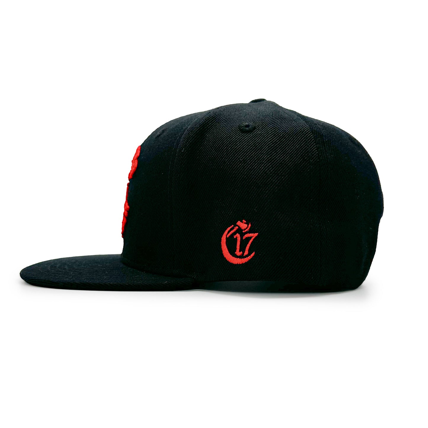 C17 Eternal Wicced Logo Snapback - Black and Red