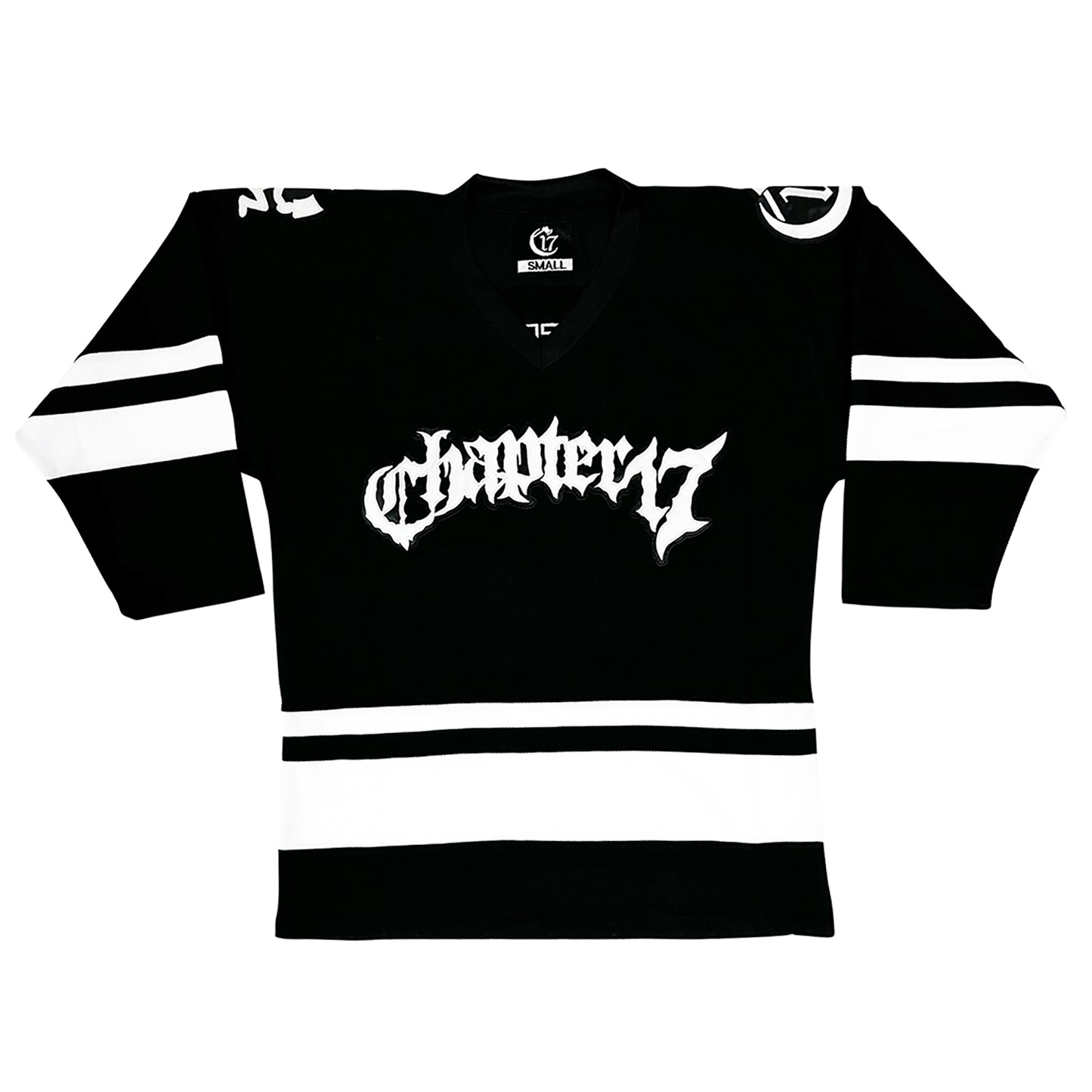 Official Chapter 17 Hockey Jersey - Black - 2023 Text logo