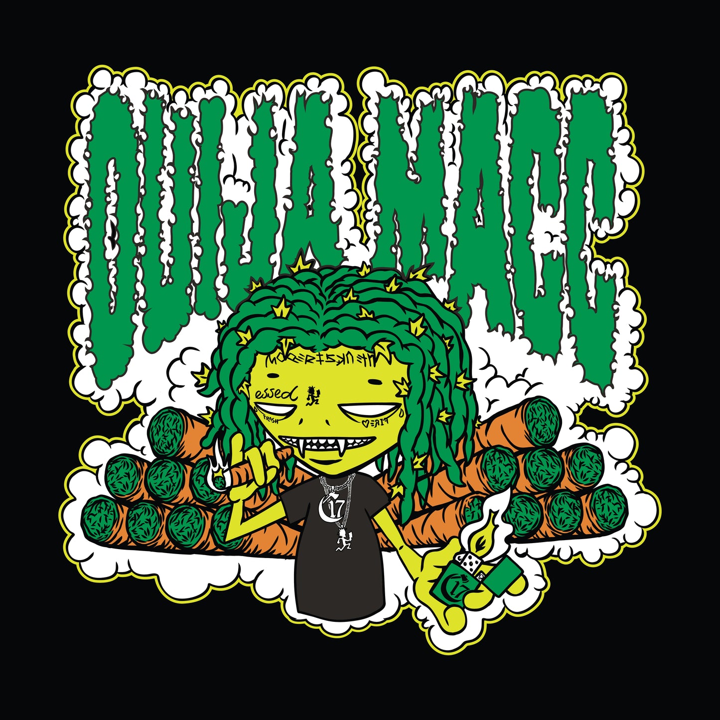 Stank Nuggalo 17 Blunts - Black T-Shirt