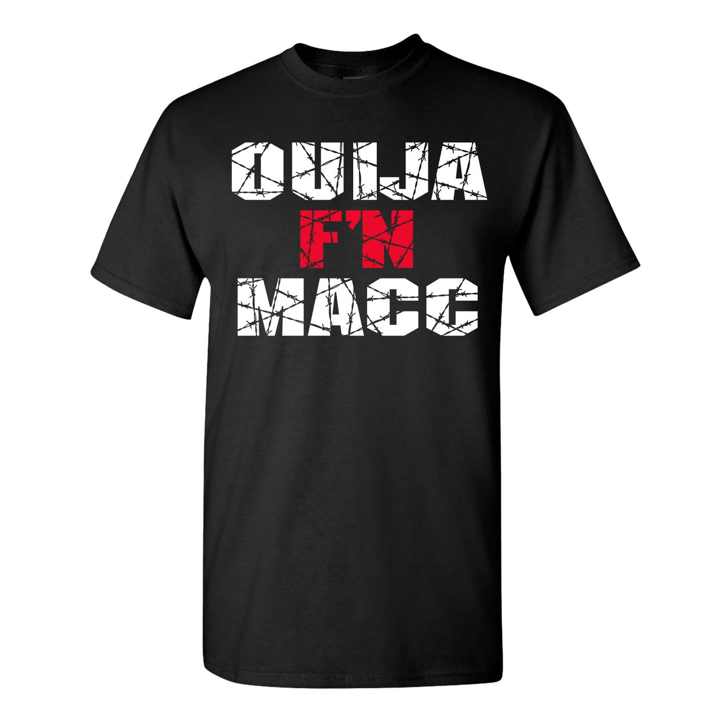 Ouija F'N Macc - Black Tee