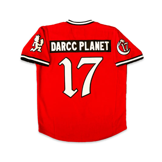 DARCC PLANET - Baseball V-Neck Jersey - RED