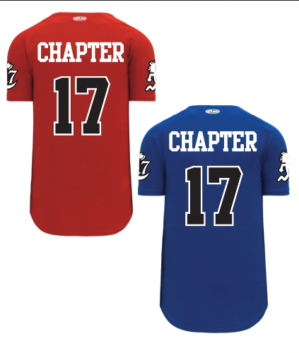 Chapter 17 Baseball button up jersey