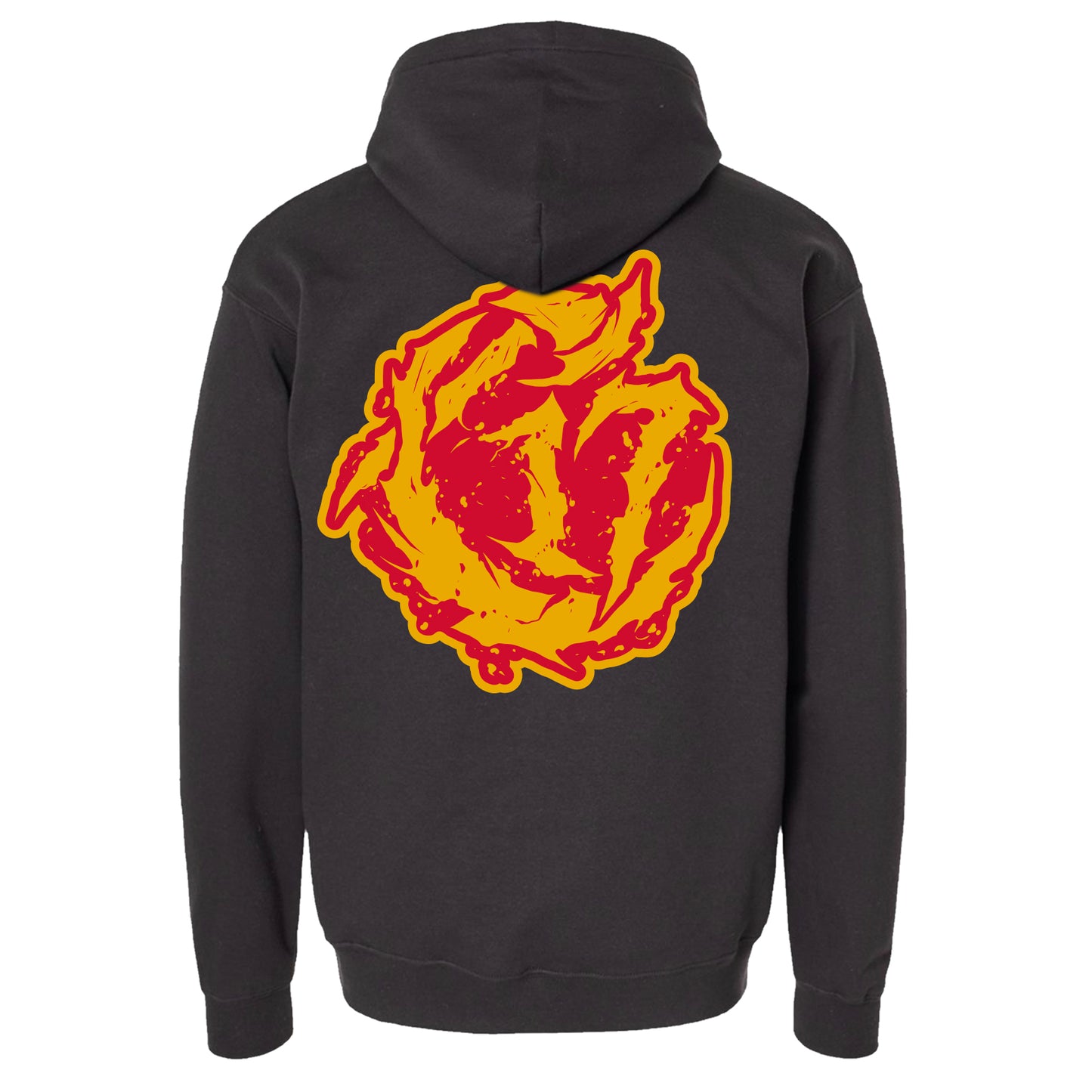 Trashfire - logo - HOODIE in BLACK