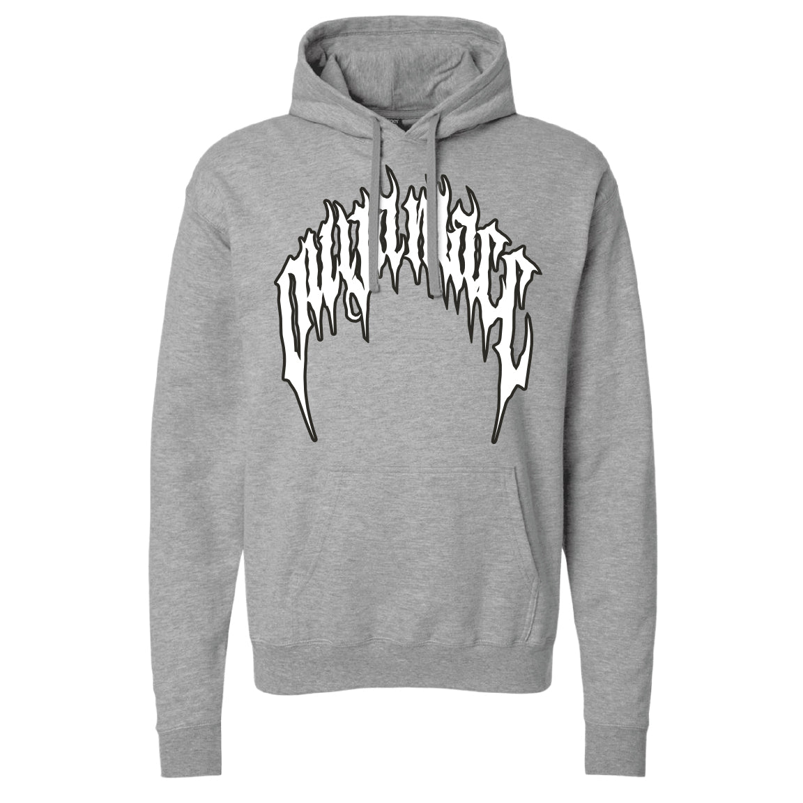 Ouija Macc - Text logo - Grey Hoodie