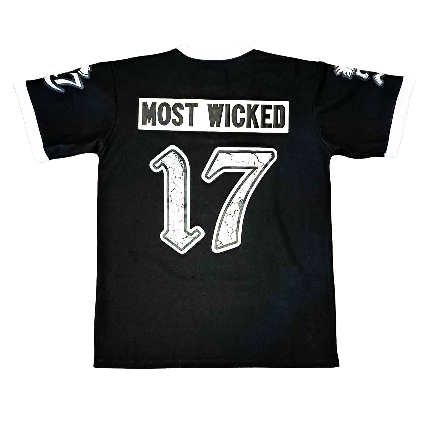 Americas Most Wicked - Football Jersey - Black