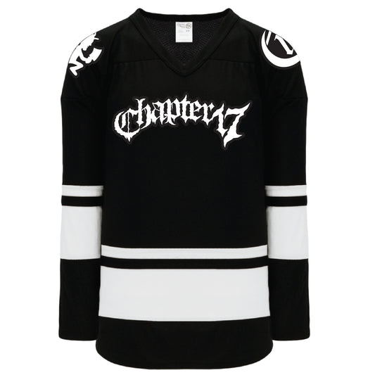 Official Chapter 17 Hockey Jersey - Black - 2023 Text logo