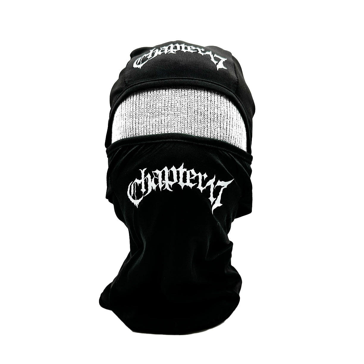 C17 Balaclava - Text Logo - Black