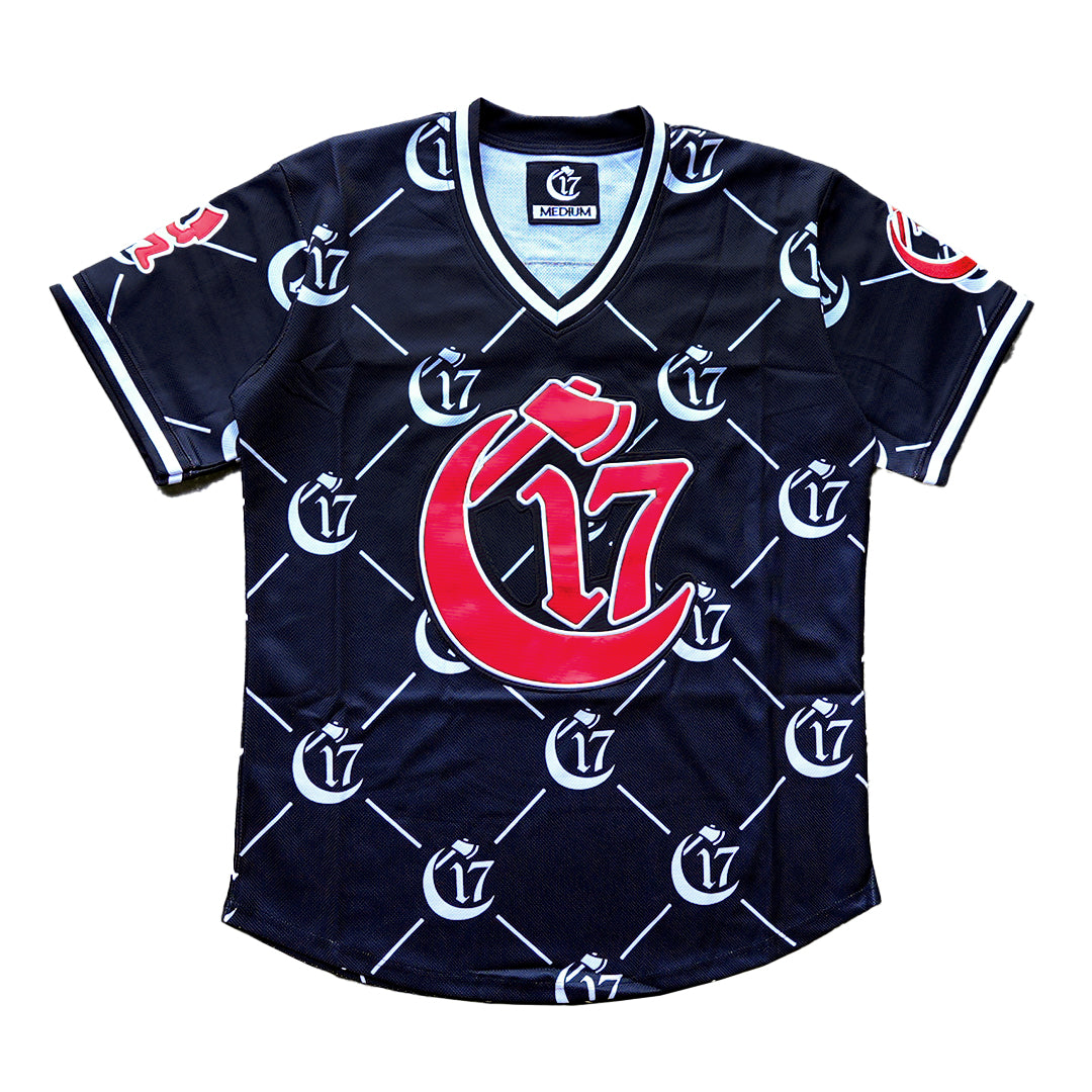 Chapter 17 - all-over monogram - Baseball V-Neck Jersey