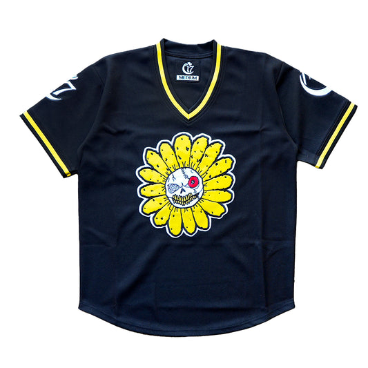 Darby O'Trill - Sunflower - Baseball V-Neck Jersey