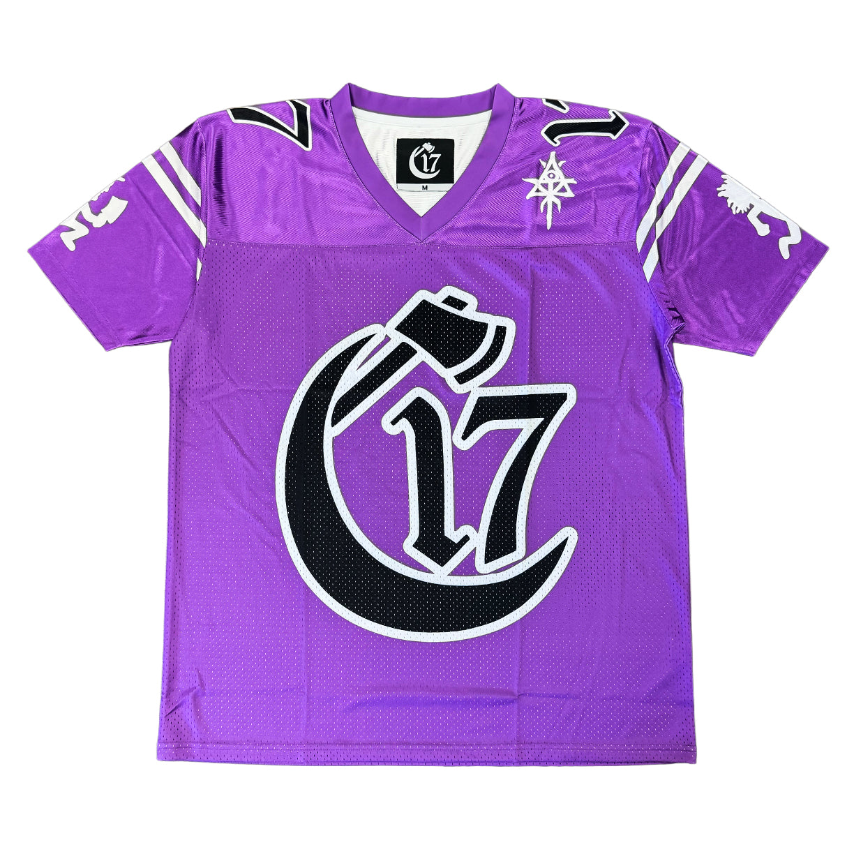 Chapter 17 Mesh Throwback Football Jersey - Purple