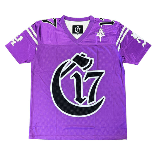 Chapter 17 Mesh Throwback Football Jersey - Purple