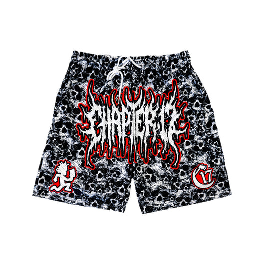 Pyramid of Skulls - Shorts - Skull Pile