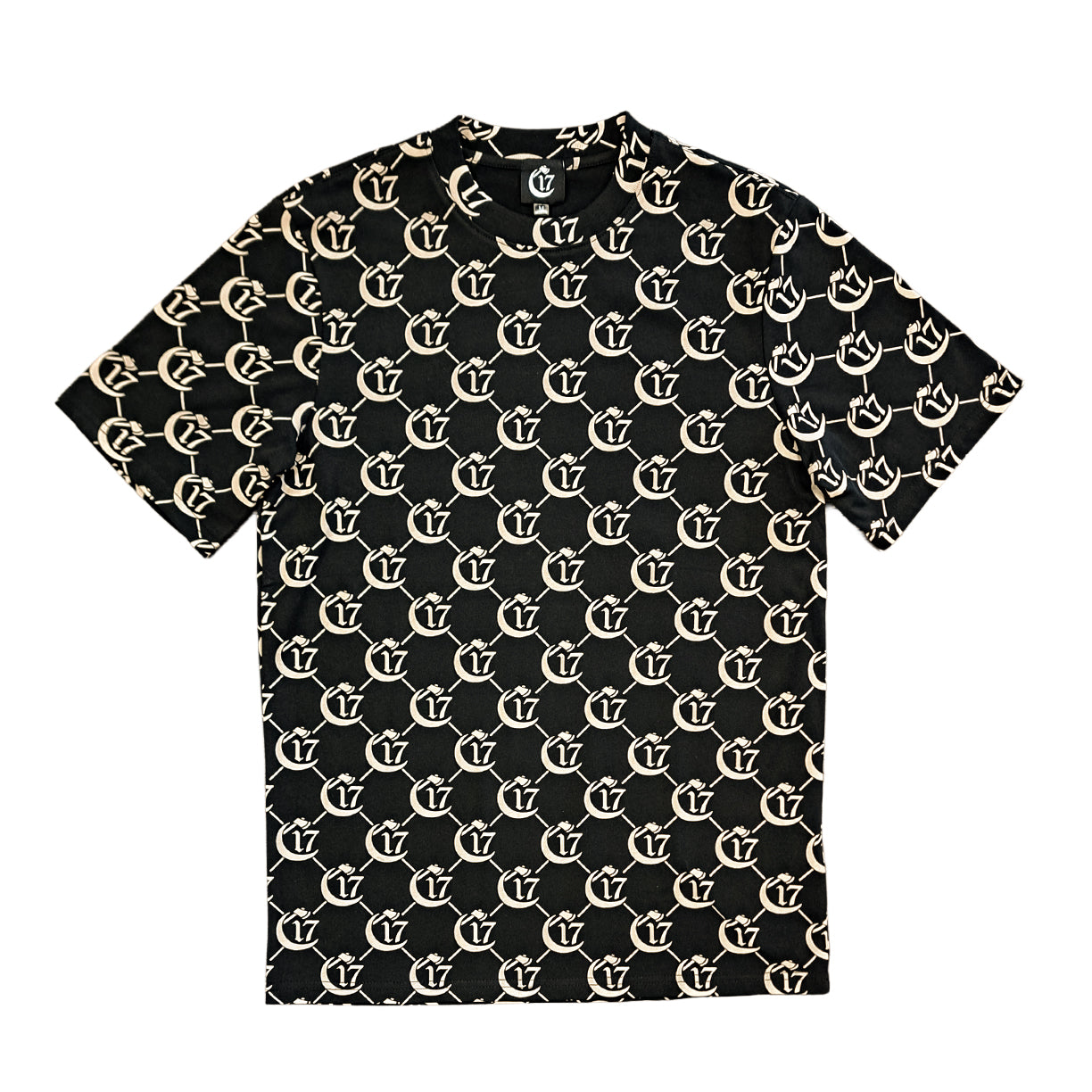 C17 Monogram Luxe Tee - Black and Bone