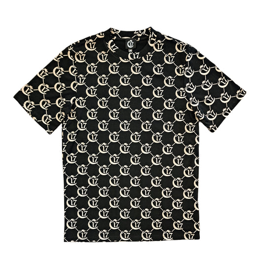 C17 Monogram Luxe Tee - Black and Bone