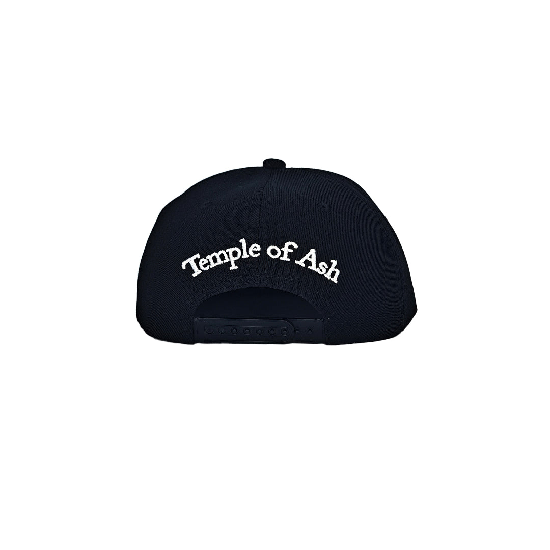 Temple of Ash - Snapback - Black and White