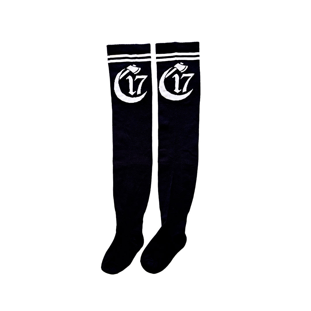 Chapter 17 - Juicy Neden Thigh High Socks - Black & White