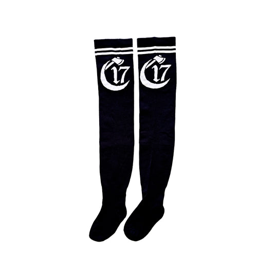 Chapter 17 - Juicy Neden Thigh High Socks - Black & White