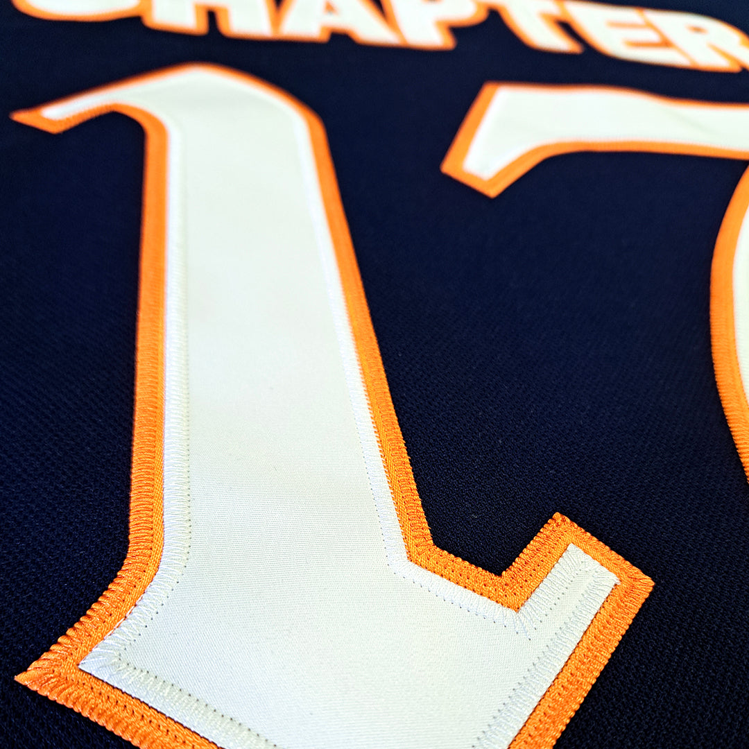 Chapter 17 - Football Jersey - Navy / Orange