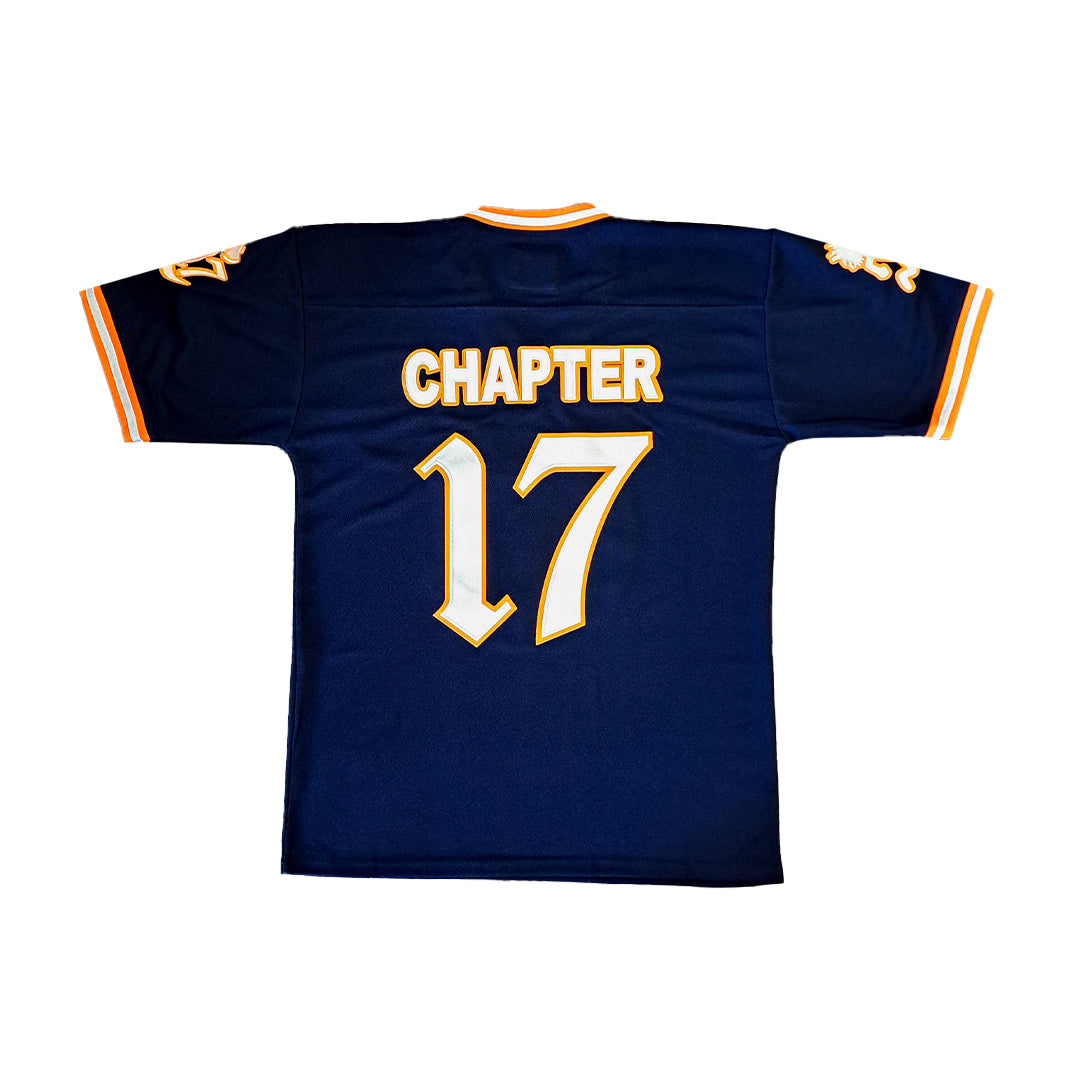 Chapter 17 - Football Jersey - Navy / Orange