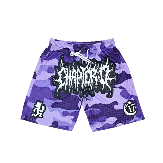 Chapter 17 Shorts - Purp City Camo