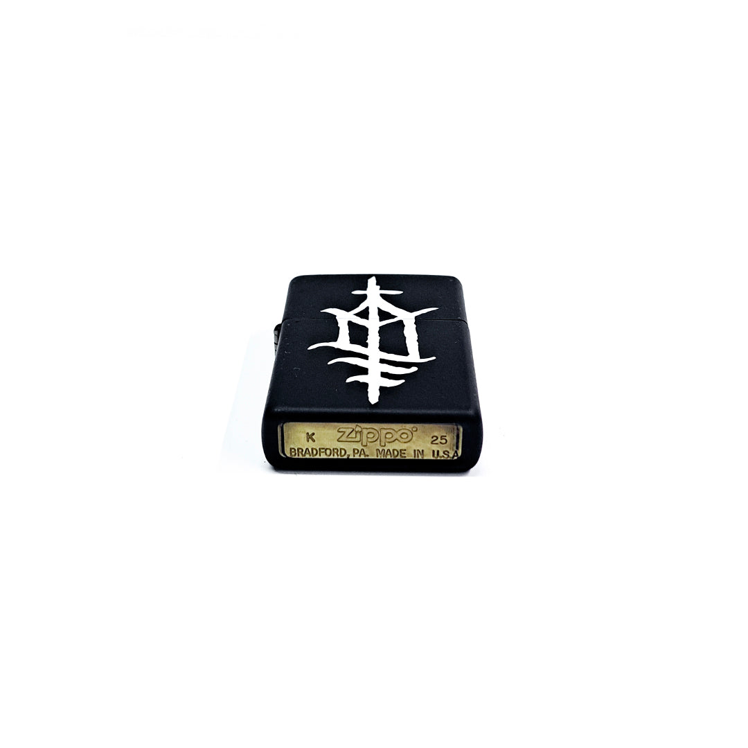 Zippo Lighter - Sunken Church - Matte Black