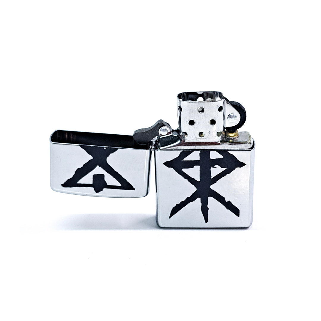 Zippo Lighter - Temple of Ash - Chrome