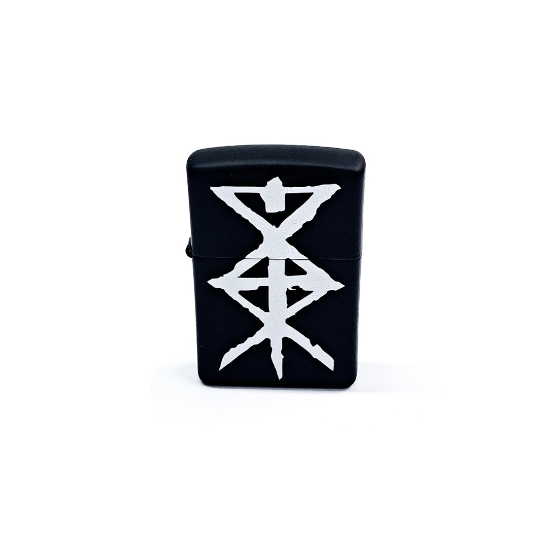Zippo Lighter - Temple of Ash - Matte Black