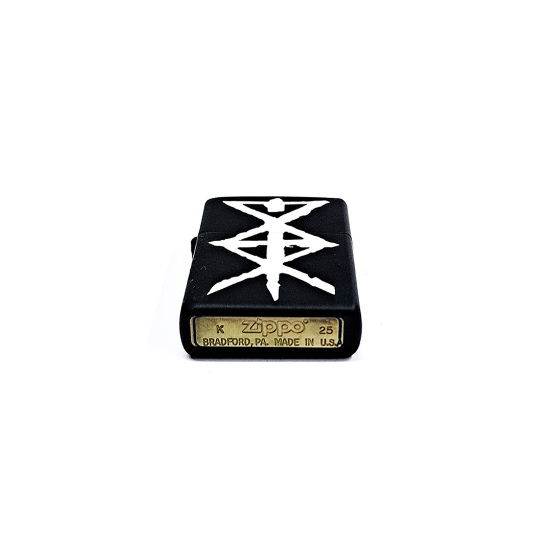 Zippo Lighter - Temple of Ash - Matte Black