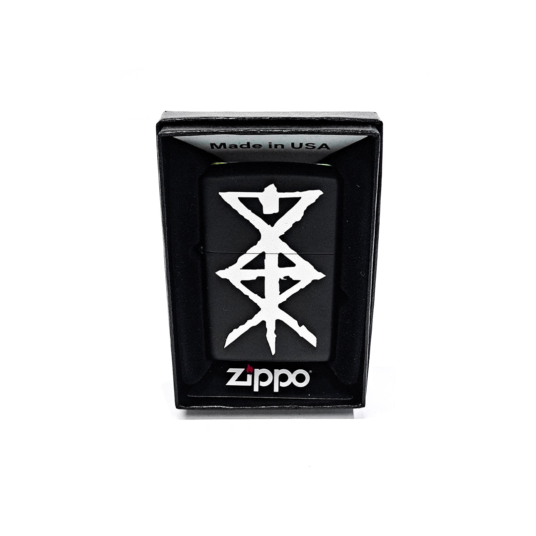 Zippo Lighter - Temple of Ash - Matte Black