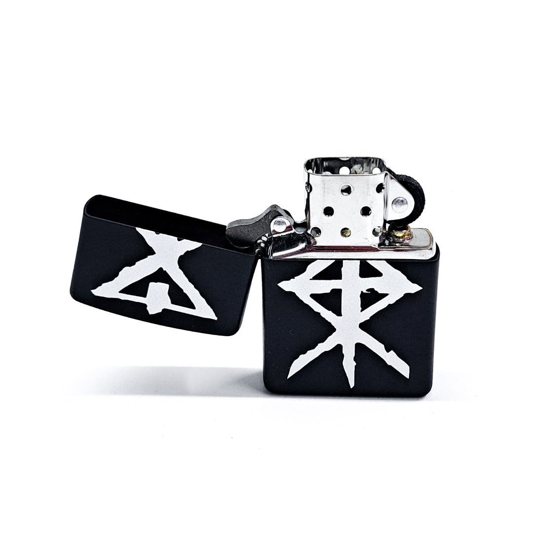 Zippo Lighter - Temple of Ash - Matte Black