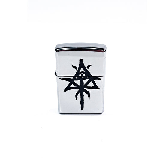 Zippo Lighter - Pyramid of Skulls - Chrome