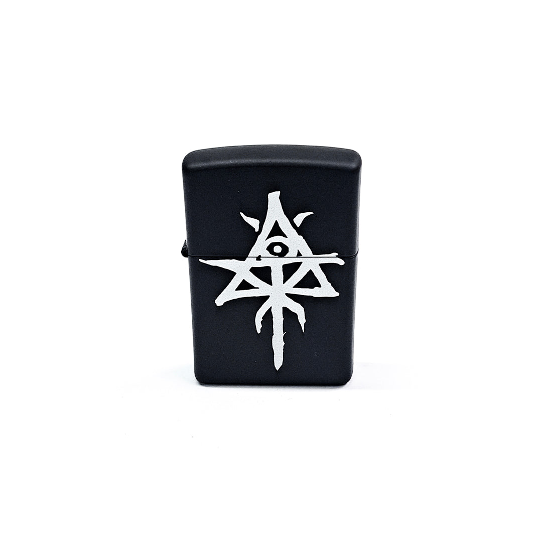 Zippo Lighter - Pyramid of Skulls - Matte Black