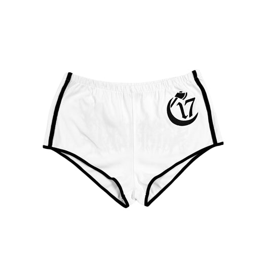 Chapter 17  Baby-Doll Embroidered Booty Shorts - White