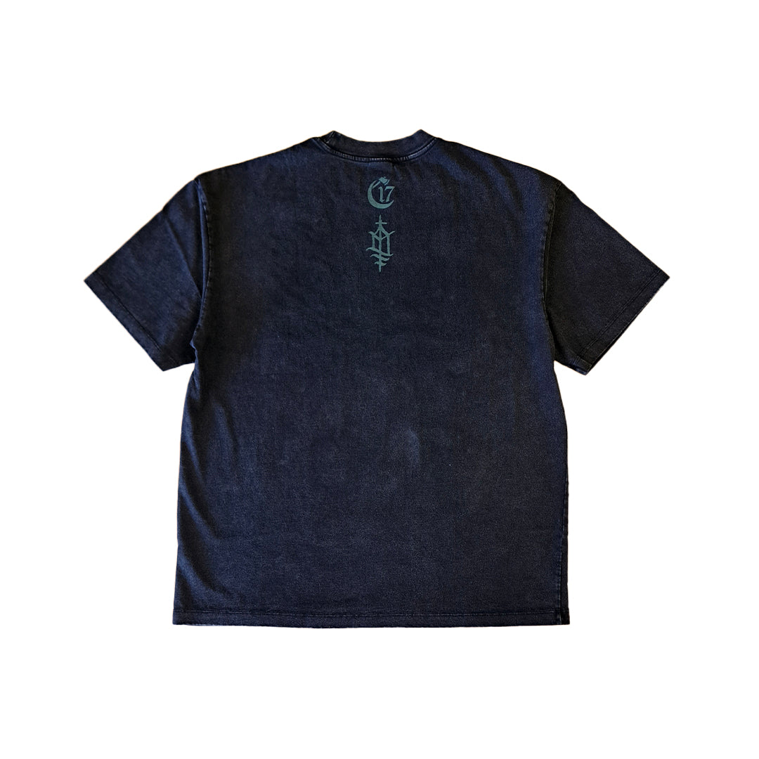Sacred Select Sunken Church Distressed Box Tee - Vintage Black