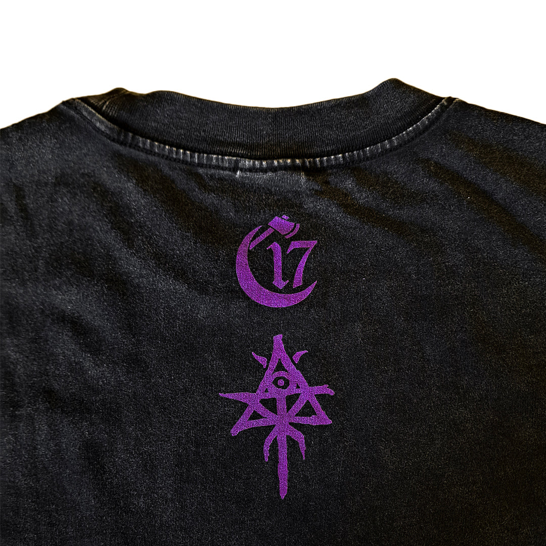 Sacred Select Pyramid of Skulls Distressed Box Tee - Vintage Black