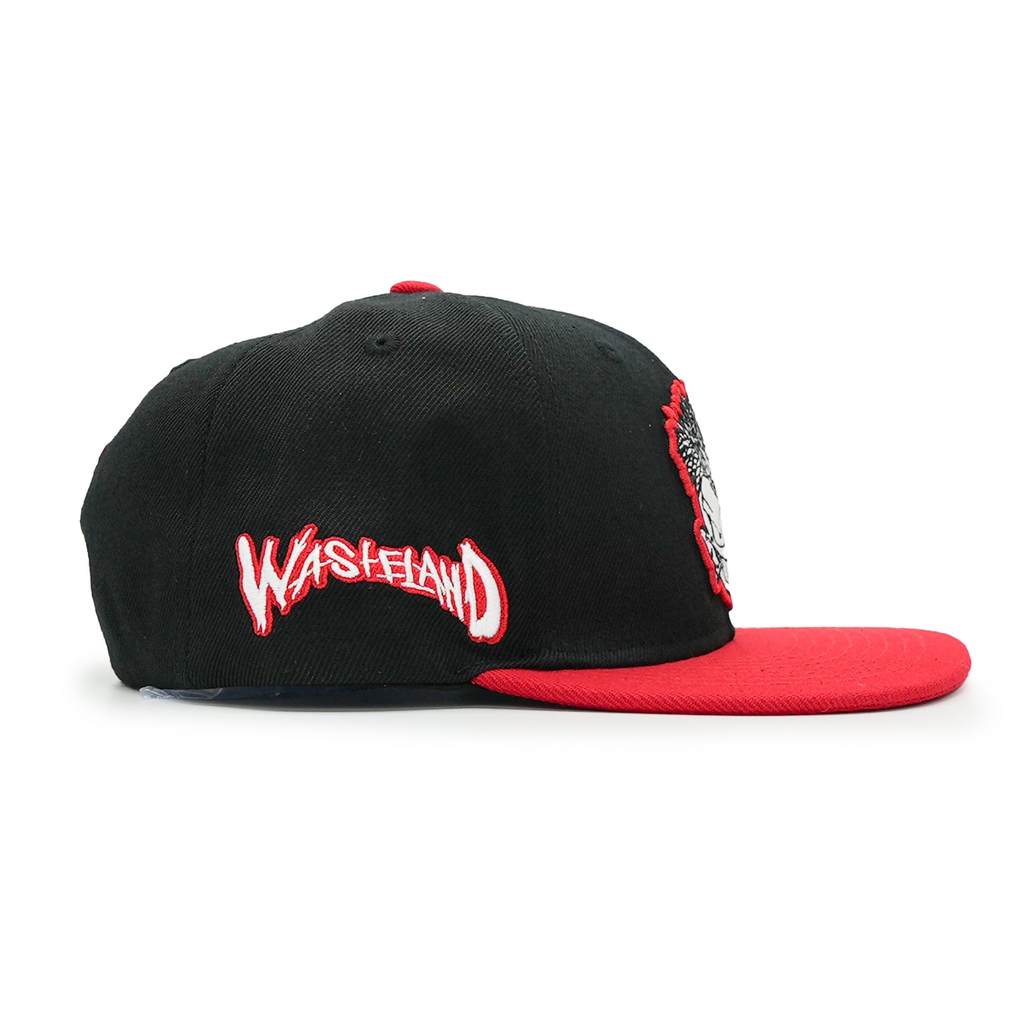 Elements Snapback - Wasteland - Black with Red Bill