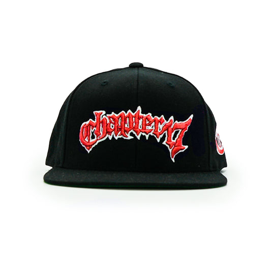Chapter 17 text logo - Snapback - Red edition