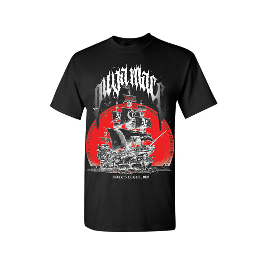 Ouija Macc - Macc's Creek Pirate Ship - Red - Tee