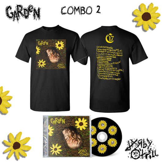 Combo 2 - Shirt + CD - DARBY O'TRILL - GARDEN [PRE-ORDER]